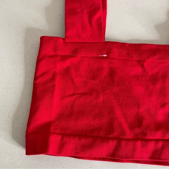 Intimately Free People Red Straight Lines Bralette Bra Size M/L New - Picture 12 of 16